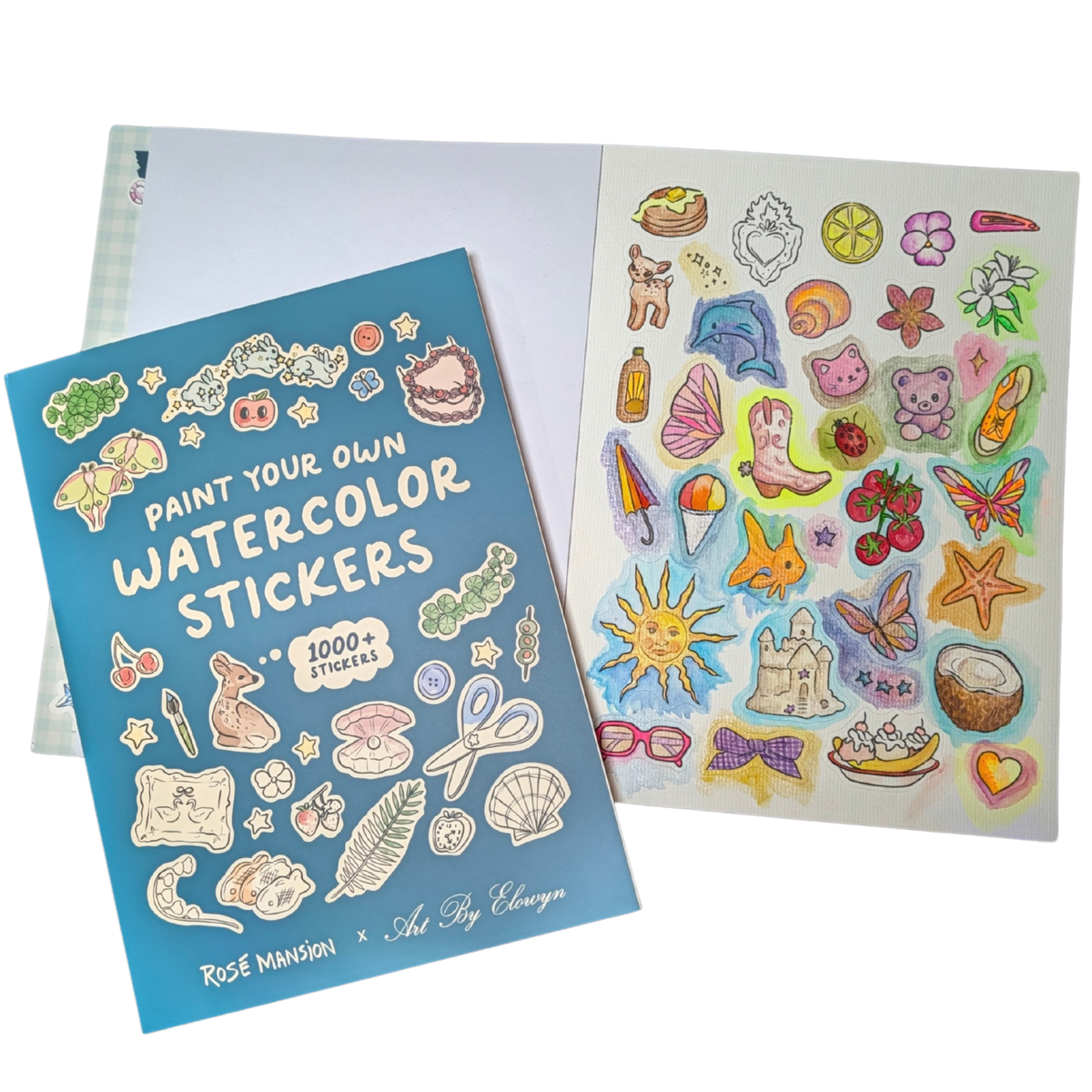 Paint Your Own Watercolor Stickerbook
