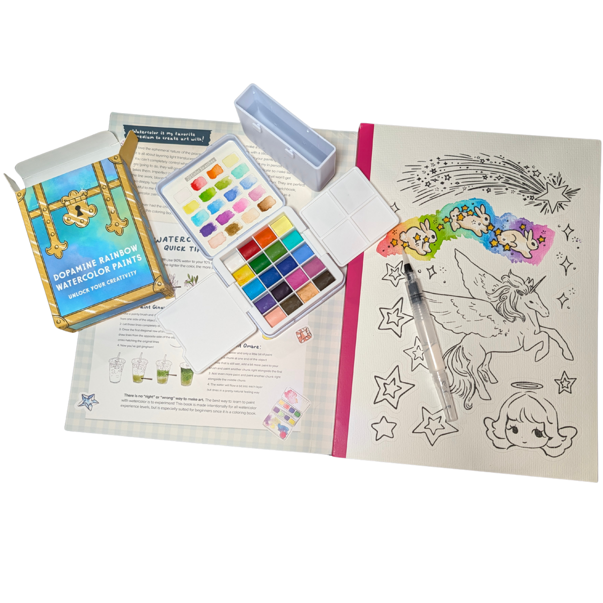 Rainbow Dopamine Watercolor Set