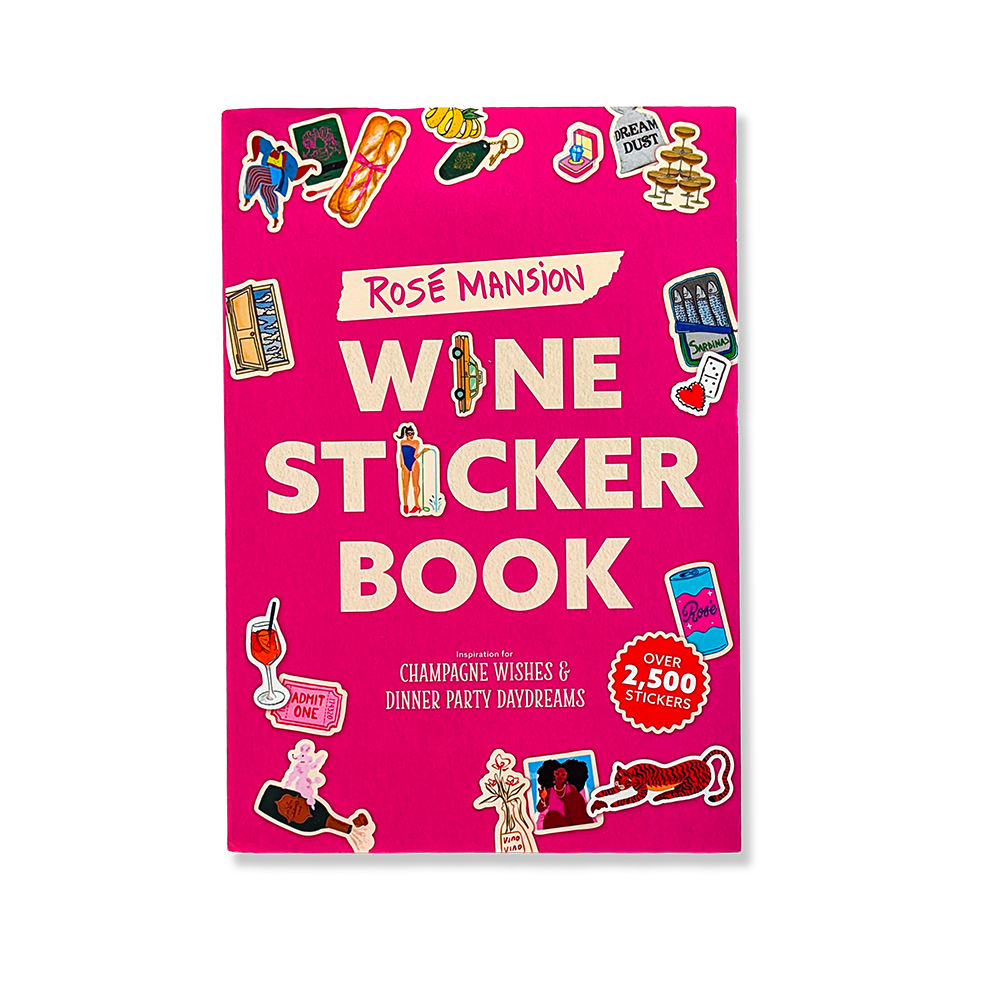 Rosé Mansion Wine Sticker Book